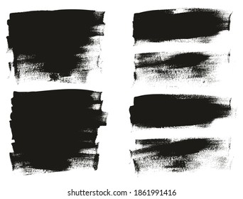 Flat Calligraphy Paint Brush Regular Long Background Mix High Detail Abstract Vector Background Mix Set 