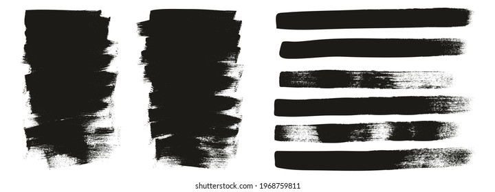 Flat Calligraphy Paint Brush Regular Short Background And Straight Lines Mix High Detail Abstract Vector Background Mix Set 