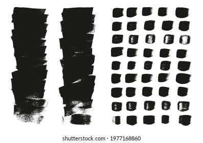 Flat Calligraphy Paint Brush Regular Short Background And Straight Lines Mix High Detail Abstract Vector Background Mix Set 