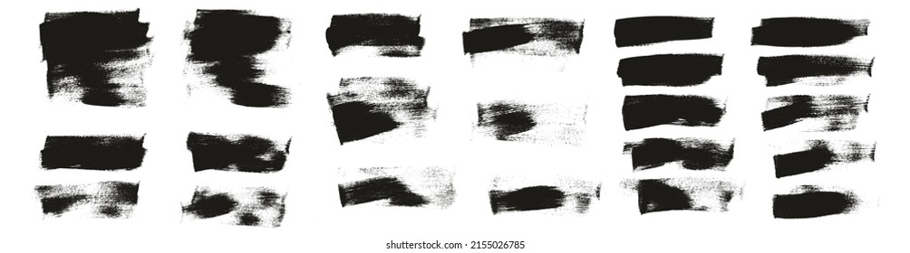 Pincel de pintura plana de fondo corto regular de fondo corto de alta precisión de fondo de vector abstracto conjunto MEGA
