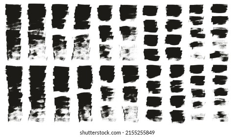 Flat Calligraphy Paint Brush Regular Short Background High Detail Abstract Vector Background MEGA Set