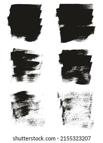 Pincel de pintura plana de fondo corto regular de fondo de alto detalle abstracto de fondo conjunto de vectores 