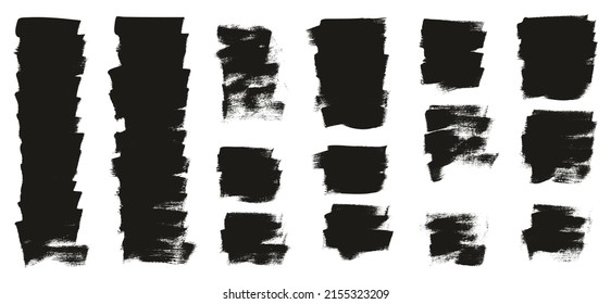 Flat Calligraphy Paint Brush Regular Short Background High Detail Abstract Vector Background MEGA Set