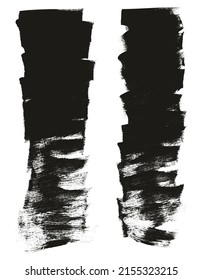 Pincel de pintura plana de fondo corto regular de fondo de alto detalle abstracto de fondo conjunto de vectores 
