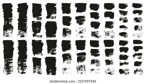 Flat Calligraphy Paint Brush Regular Short Background High Detail Abstract Vector Background MEGA Set