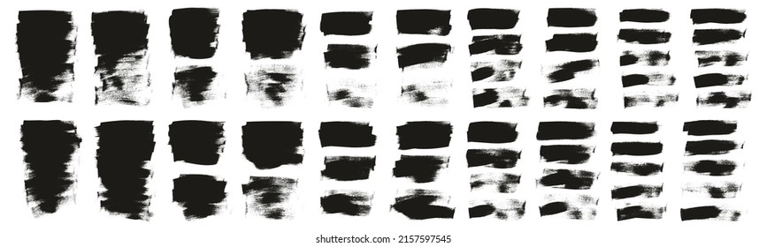 Flat Calligraphy Paint Brush Regular Short Background High Detail Abstract Vector Background MEGA Set