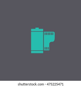 Flat Camera Film Roll. Vector EPS 10