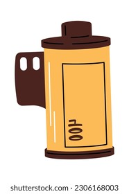Ilustración vectorial de la película de cámara plana