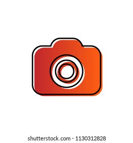 Flat camera icon