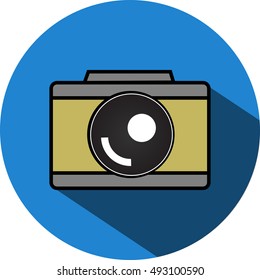 Flat camera icon