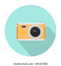 Flat camera icon