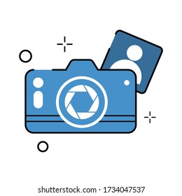 flat camera photo icon. modern simple snapshot photography sign. trendy symbol for website design, mobile app, logo.