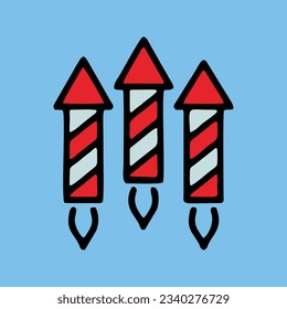 flat candle Christmas icons editable background free vector