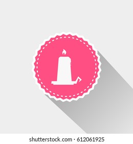 flat candle icon