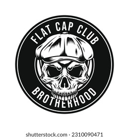 flat cap club logo symbol
