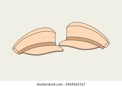 A flat cap is a rounded cap with a small stiff brim in front, originating in Northern England. The hat is known in Scotland as a bunnet;