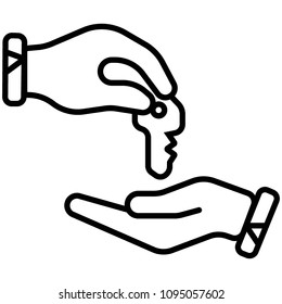 Flat car dealership icon
