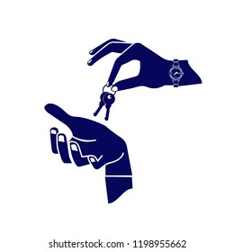 Flat car dealership icon