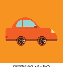 Flat car icon symbol vector Illustration.