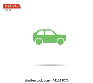 Flat car icon vector, logo vector illustration