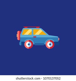 Flat car illustration
