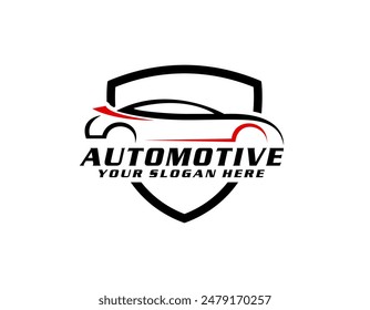 Flat car logo collection, Gradient automotive logo template