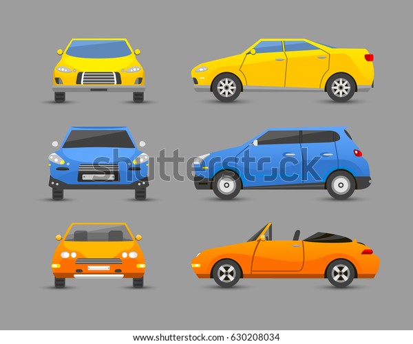 Flat car vehicle\
type design sign technology style vector generic classic business\
illustration isolated.