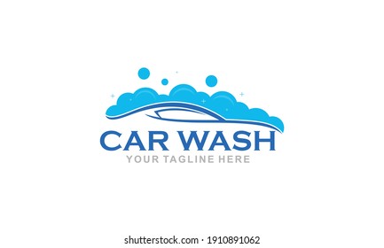 Flat Car Wash Logo Background. Best Logo