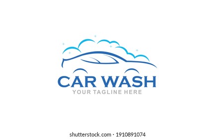 Flat Car Wash Logo Background. Best Logo