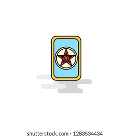 Flat Card game  Icon. Vector
