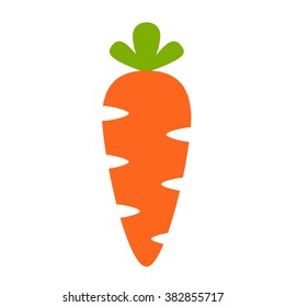 flat carrot icon