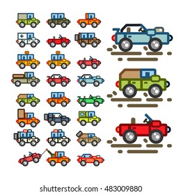 Flat cars for game application