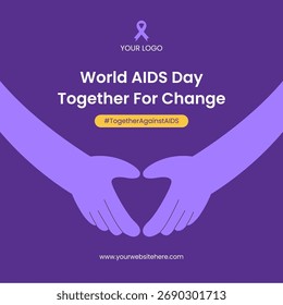 Ilustração de Plano de Fundo de Cartoon Plano de Modelo Desenhado à Mão Dia Mundial da AIDS