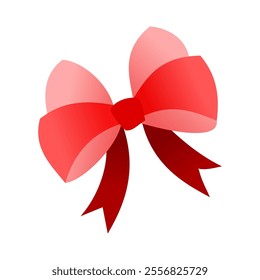 flat cartoon of bow element