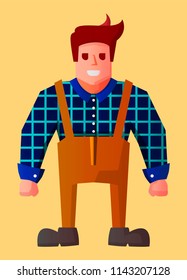 Flat cartoon builder