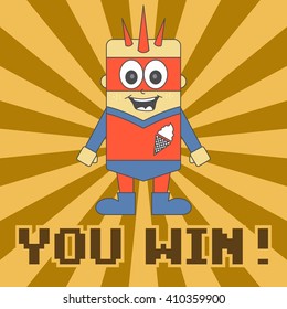 flat cartoon character