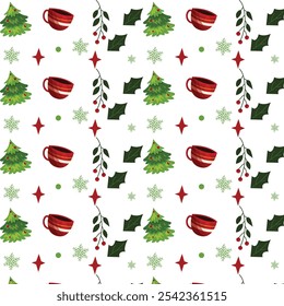 Flat cartoon characters illustration for christmas season celebration