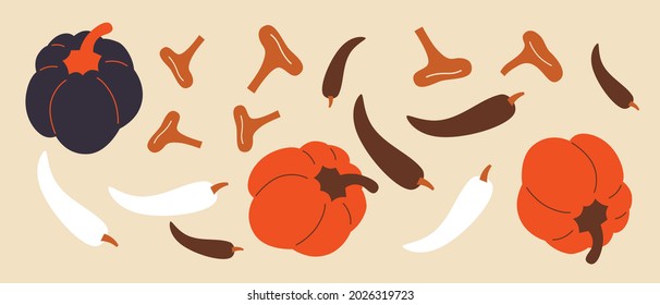 Gemüse-Logo, Symbol, Vektorgrafik. Flache Cartoon Gemüsemedikation für Web, Design, Paket. Abstraktes Flachbeersymbol, Logo für Menü. Frische gesunde Lebensmittel, natürliche Bio-Lebensmittel einzeln.