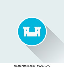 flat castle icon