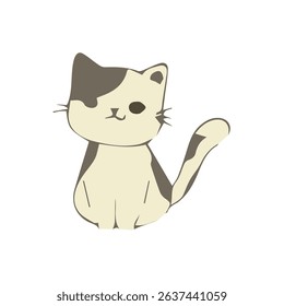 Flat Cat Icon Vector Illustration | Premium Vector Illustration Icons 
