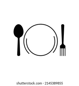 ilustración de diseño de logotipo de cocina plana