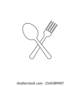 flat catering logo design illustration