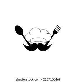 flat catering logo design illustration