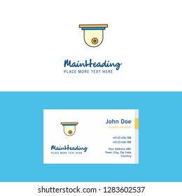 Flat Cctv Logo and Visiting Card Template. Busienss Concept Logo Design