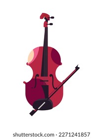 diseño de cello plano sobre blanco