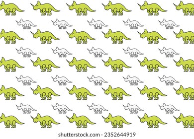 Flat Centrosaurus Dinosaur Animal Pattern Background, can be used for business designs, presentation designs or any suitable designs.