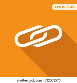 Flat chain icon illustration isolated vector sign symbol
