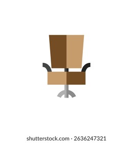 Flat Chair Icon Simple Design