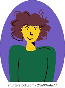 
flat character 2d portrait feamale 