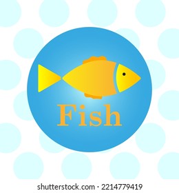 Flat character blue circle. Icon symbol. Design element. Vector illustration. stock image.